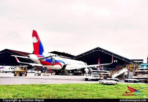 Nepal Airlines Airbus 320 9NAKX at Hangar for Maintaince