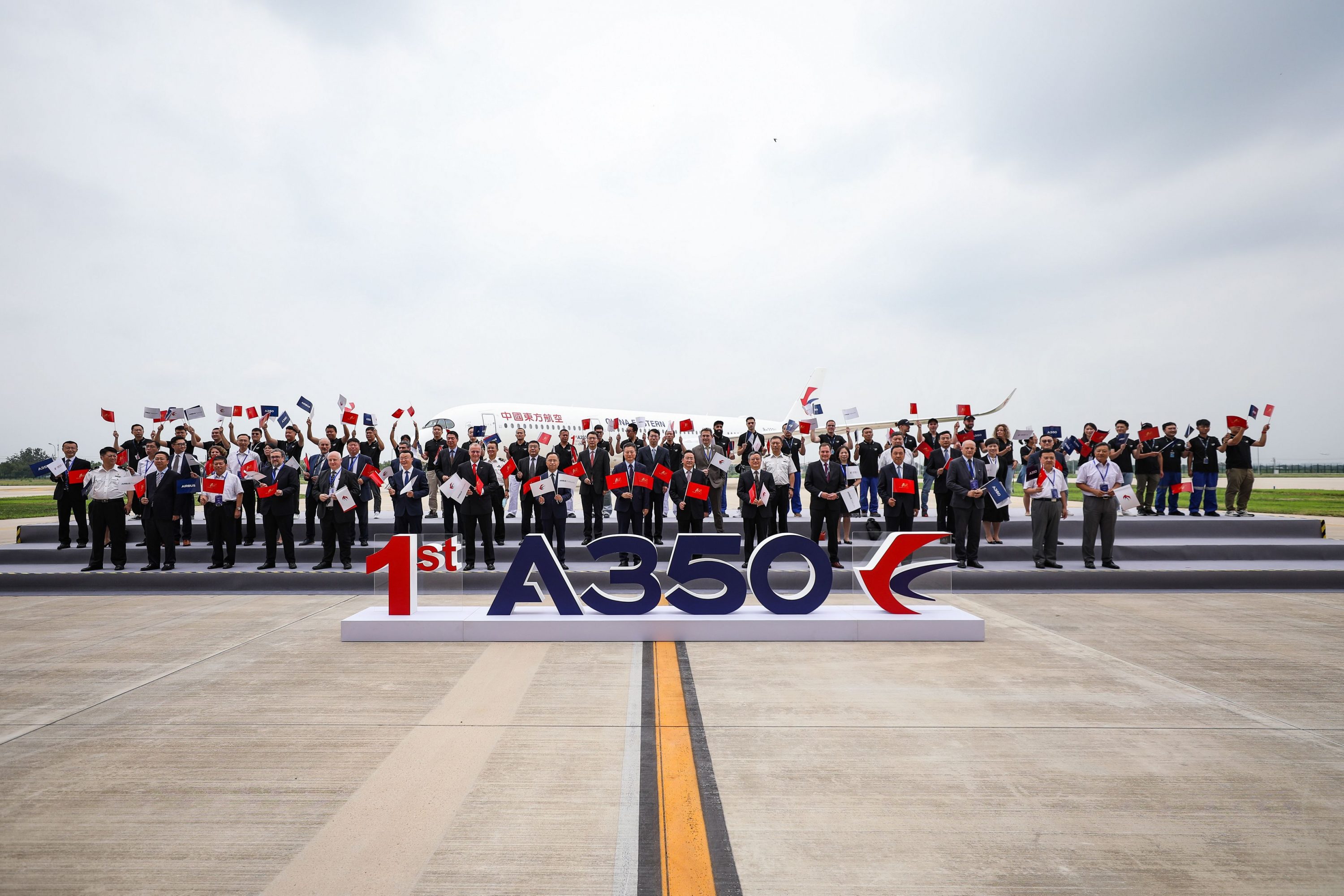 Delivery of first Airbus A350 made in china, Photo from Airbuss press