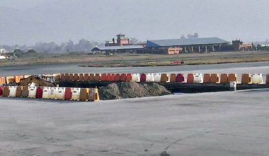 Paking By Number 04 towards International Terminal TIA, Nepal