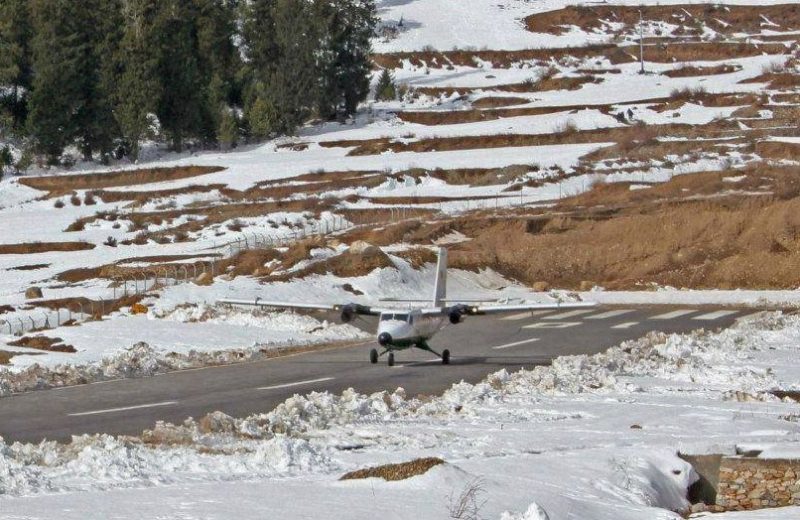 Simikot Airport Conducting Regular Flights Despite Snowfall