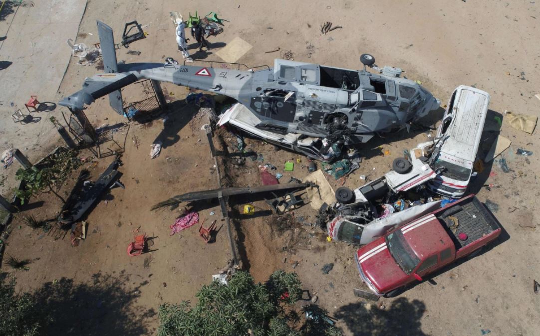 Military Blackhawk Helicopter Crashes In Mexico Kills 14 Quake Survivors   Bhawk 