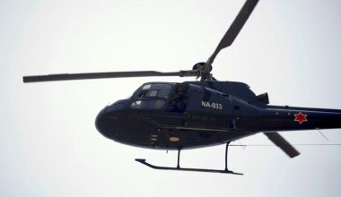 Nepalese army helicopter