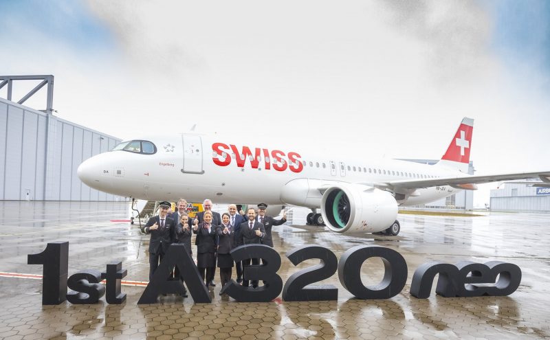 Avion Airbus A321 Neo Swiss Herpa 1/100 - Immatriculation HB-JPA "Stoos", Neuf