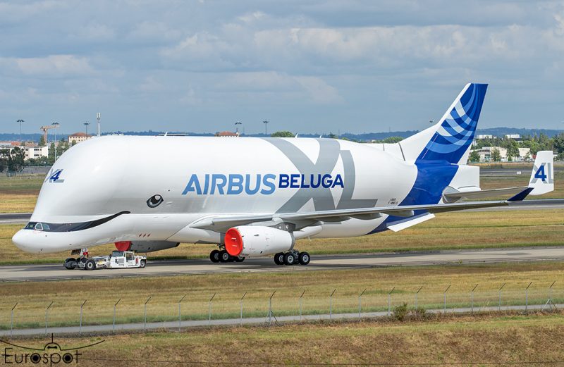 Airbus BelugaXL Number 4 Fresh Out of the Paint Shop In Toulouse