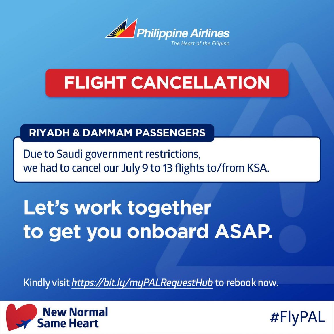 Philippine Airlines Suspended The Flights To Saudi Arabia 